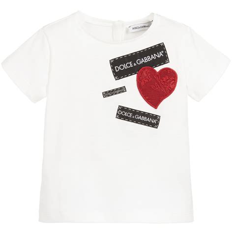 Maybe you would like to learn more about one of these? Dolce & Gabbana - Girls White Heart Logo T-Shirt ...