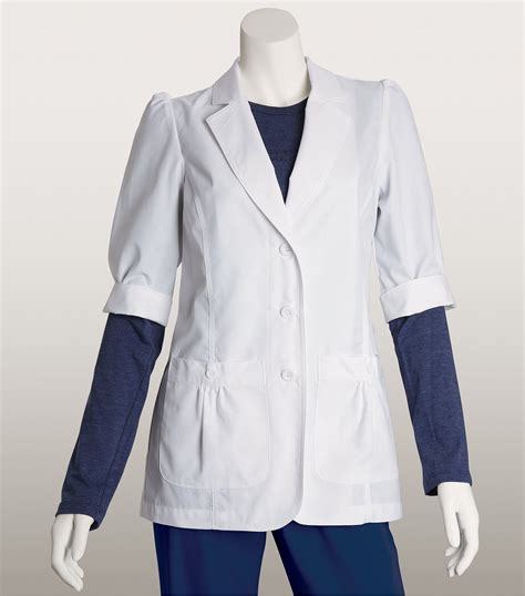 Lab Coats By Barco Womens 28 Short Sleeve White Lab Coat 4414
