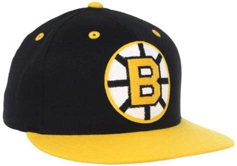 Nhl Boston Bruins Ccm Flat Visor Flex Fit Hat Adidas 1380 Flex Fit