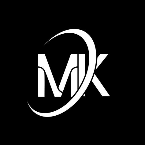 mk logo m k design white mk letter mk letter logo design initial letter mk linked circle