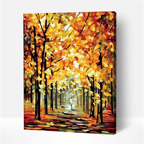Blots Of Autumn Paint By Numbers Diy Kit Paint By Numbers