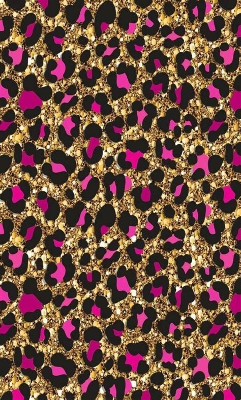Glitter Leopard Print Wallpaper ~ Leopard Print Background Goawall