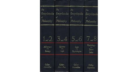 Encyclopedia Of Philosophy 4 Vol Set By Paul Edwards