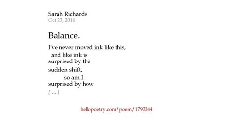 Balance Poems