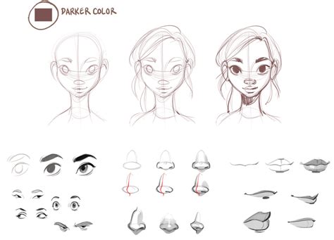 Learn how to draw a realistic face #step 1: draw Human Faces - Makeblock
