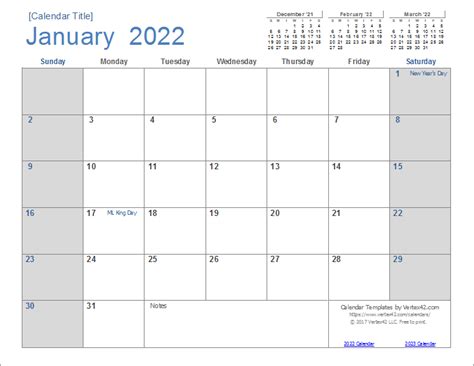 2022 Printable Free Calendar Free Letter Templates