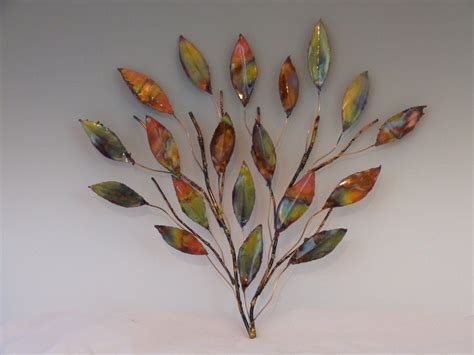 Copper Branch Sculpturemetal Sculpture Home Decor Wall Art Etsy