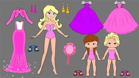Paper Doll Dress Up For Mother And Daughter