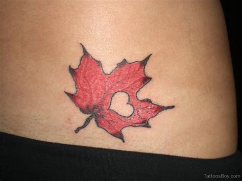 Maple Leaf Tattoo On Waist Tattoo Designs Tattoo Pictures