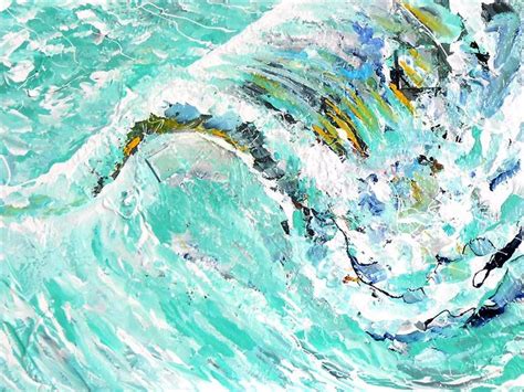 Buy Original Art By Piero Manrique Acrylic Painting Playful Wave At