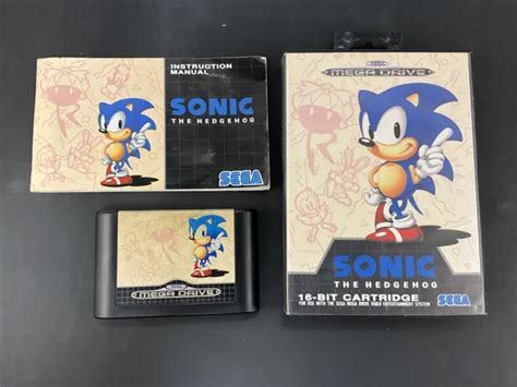 Sonic The Hedgehog Mega Drive Sega Complete Pal £800 Picclick Uk