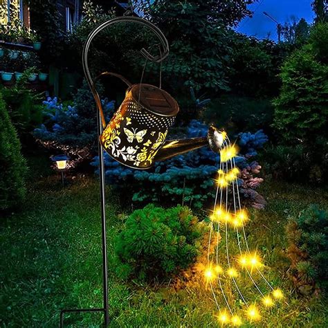 Buy Waterproof Garden Solar Hollow Butterfly Watering Can Lights For