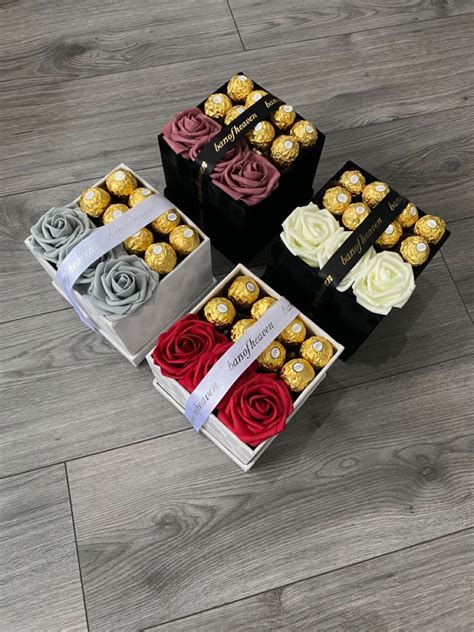Luxury Rose And Chocolate T Box Ferrero T Box Chocolate Hamper