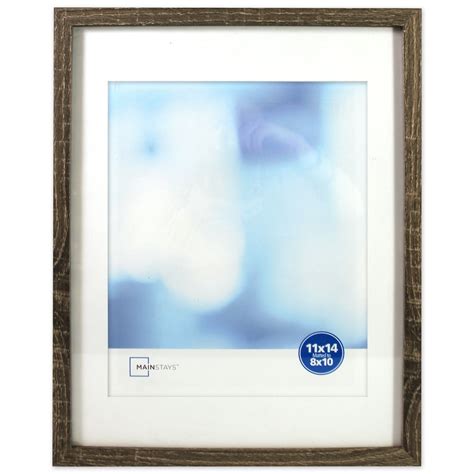 Mainstays Rustic Gallery Linear Photo Frame 11x14” Matted To 8x10