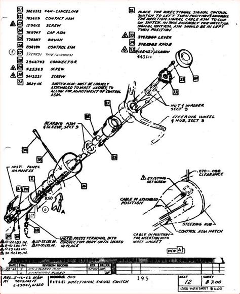C10 Steering Column Diagram