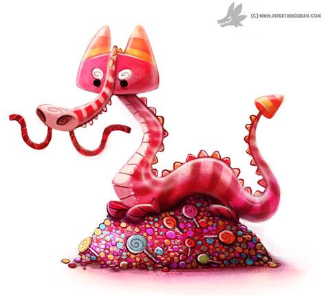 Daily Painting 932 Candy Dragon By Cryptid Creations On Deviantart