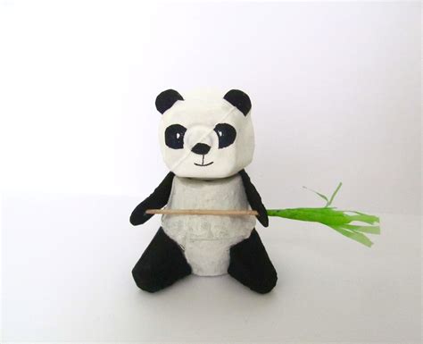 Egg Carton Panda From Make Your Own Zoo Panda Craft Paper Craft