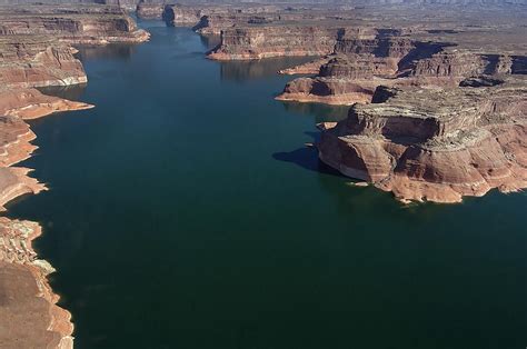 Aerial View Of Lake Powell Photograph By Carl Purcell Fine Art America