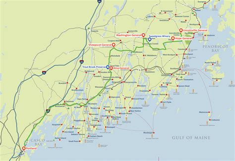 Mid Coast Maine Map Map Nhautoservice