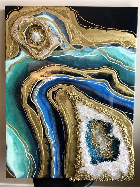 3d Geode Art Masterclass Geode Art Resin Art Painting Abstract