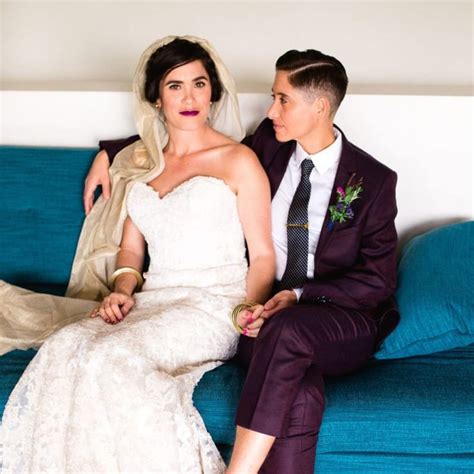 a bunch of dapper brides told us about rocking a suit on their wedding day dapper bride bride