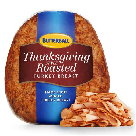 butterball thanksgiving style roasted turkey breast deli meat