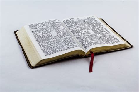 Open Bible On White Background Stock Photo Download Image Now Istock