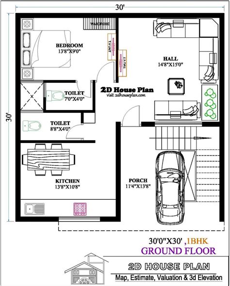 30 By 30 House Plan With Car Parking Best House Designs
