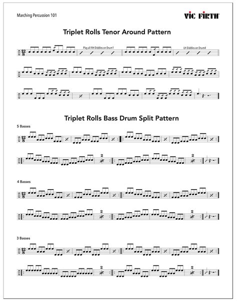 Exercise 07 Triplet Rolls Vic Firth Artists And Education