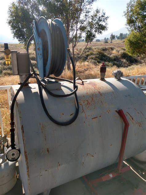 250 Gal Oil Storage Tank For New Oil With Pump Hose And Gun Worked