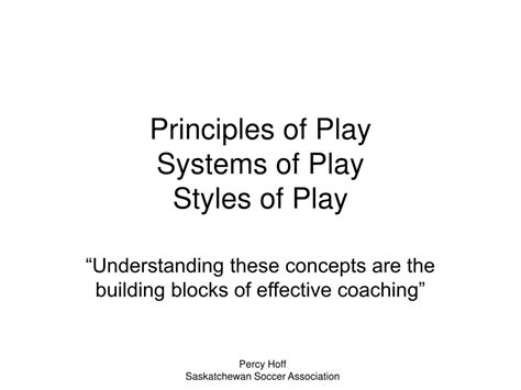 Ppt Principles Of Play Systems Of Play Styles Of Play Powerpoint Presentation Id 1030398