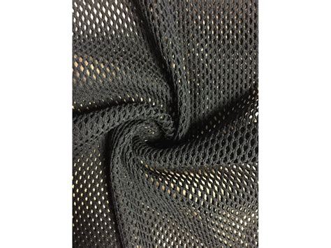 Fishnet Diamond 4 Way Stretch Material Black Sq206 Bk
