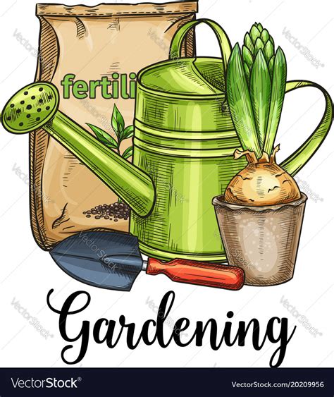 Gardening Banner Royalty Free Vector Image Vectorstock