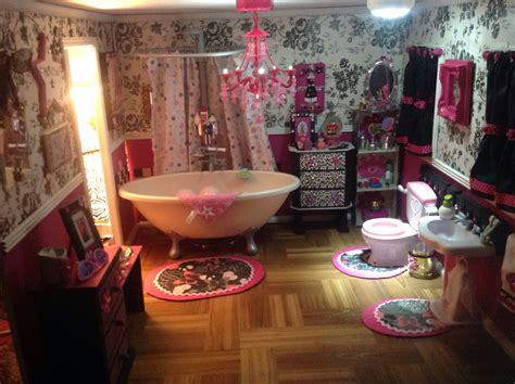 The Bathroom American Girl Dollhouse Lit Up American Girl Doll House