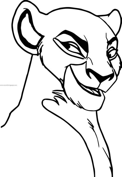 Sarafina Lion King Smile Coloring Page Lion Coloring Pages Coloring