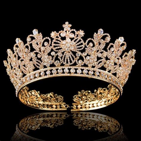 Luxury Bride Tiara Crown For Women Wedding Accessories Prom Pageant Headdress Queen King Diadem