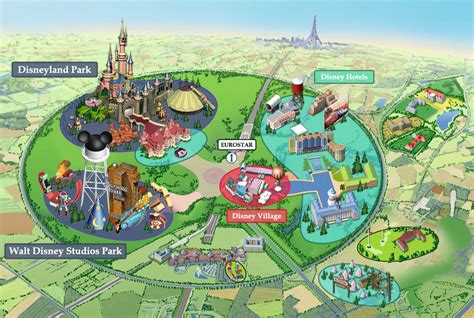 Disneyland Paris Map 2021 Eurodisney Map Disneyland