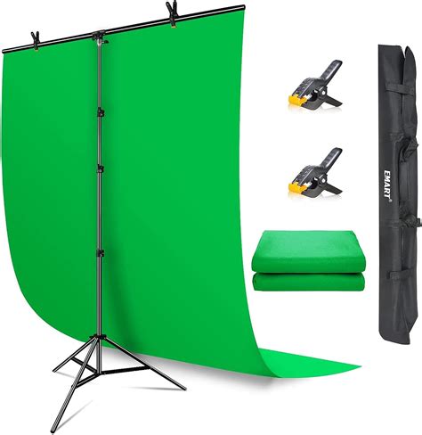 Buy Emart Green Screen Backdrop With Stand 5x7 Ft Collapsible