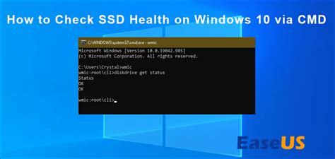 How To Check Ssd Health On Windows 10 Via Cmd Step By Step Guide Easeus
