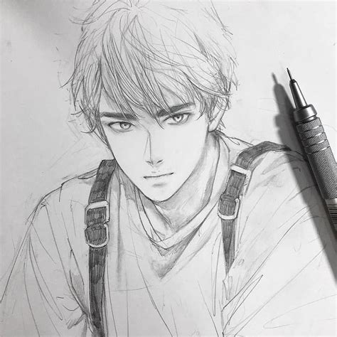 30 Top For Realistic High School Handsome Anime Boy Sketches Of Boys