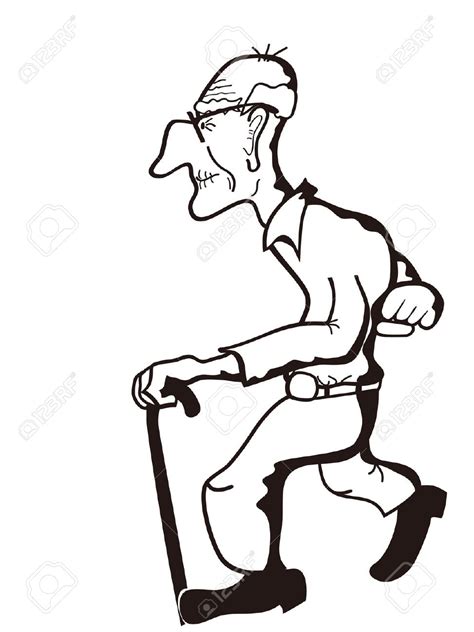 Old Man Clipart Black And White Clip Art Library