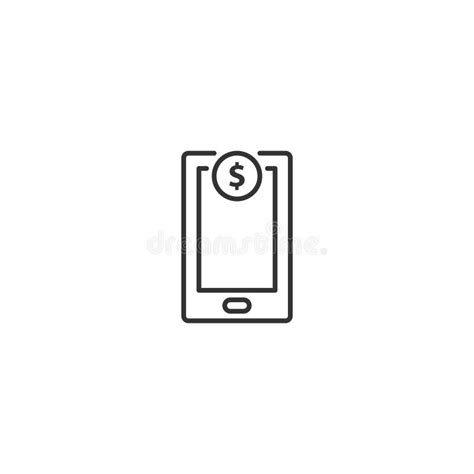 Mobile Banking Icon Vector Stock Vector Illustration Of Design 206463656
