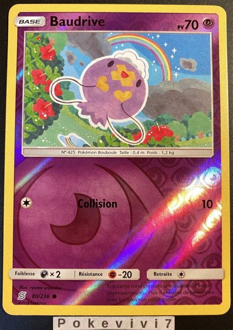 Pokemon Card Baudrive 80236 Reverse Sun And Moon 11 Sl11 En New Ebay