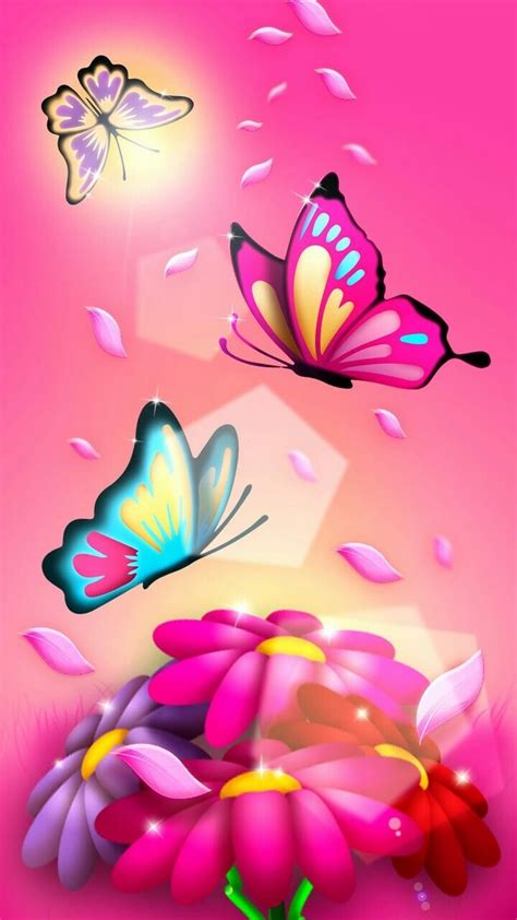Wallpaper Android Pink Butterfly 2020 Android Wallpapers