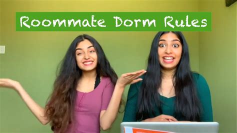 12 Dorm Rules To Have With Your Roommate ︎ Roomie Dormie Rules Youtube