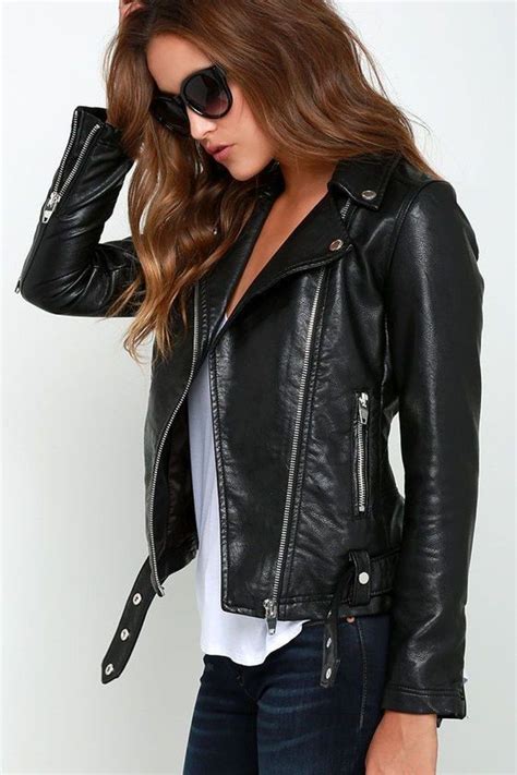 Adorable Black Leather Jacket Outfit Ideas That Will Make You Look
