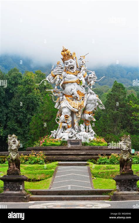 Ancient Statue Of Fighting Kumbhakarna Rakshasa From Epic Hindu Legend