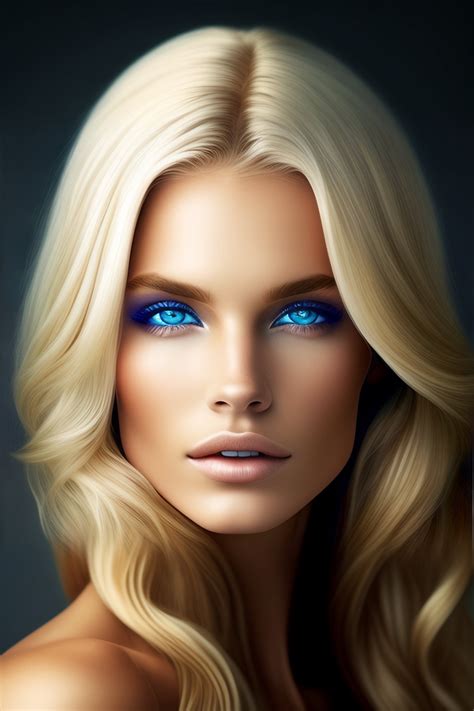 Lexica Elf Knigh Blond Hair Blue Eyes
