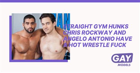 Straight Gym Hunks Chris Rockway And Angelo Antonio Have A Hot Wrestle