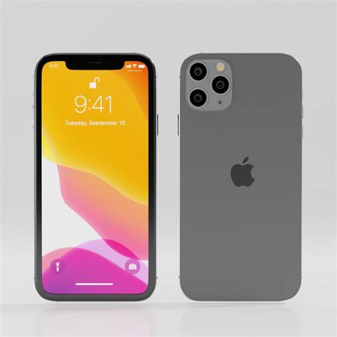3d Model Apple Iphone 11 Pro And Iphone 11 Pro Max Vr Ar Low Poly